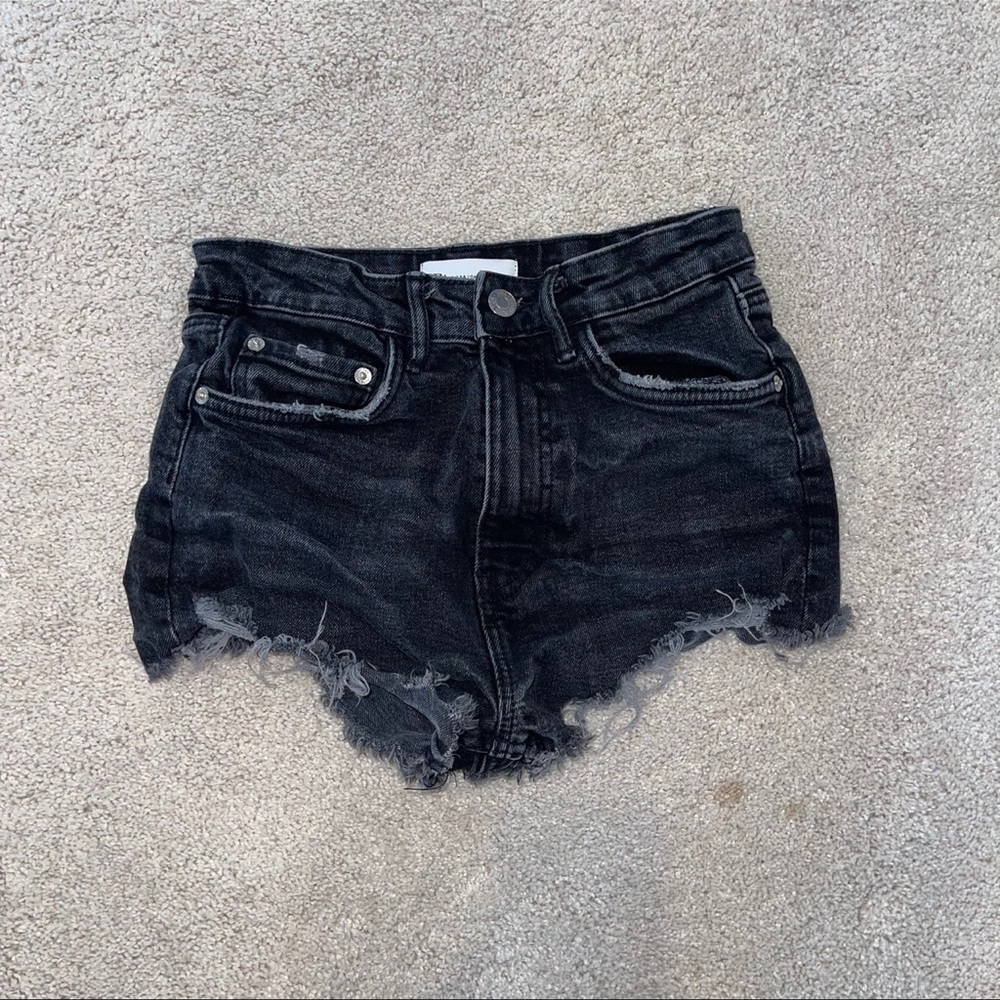 Zara denim cutoff shorts